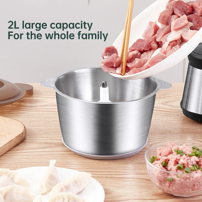 Electric Meat Grinder Stainless Steel Chopper and Blender