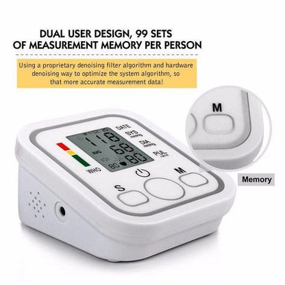 Electronic Digital Automatic Arm Blood Pressure Monitor