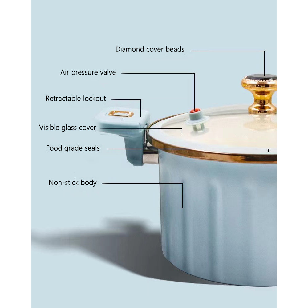 10L Non-Stick Roman Micro Pressure Cooker