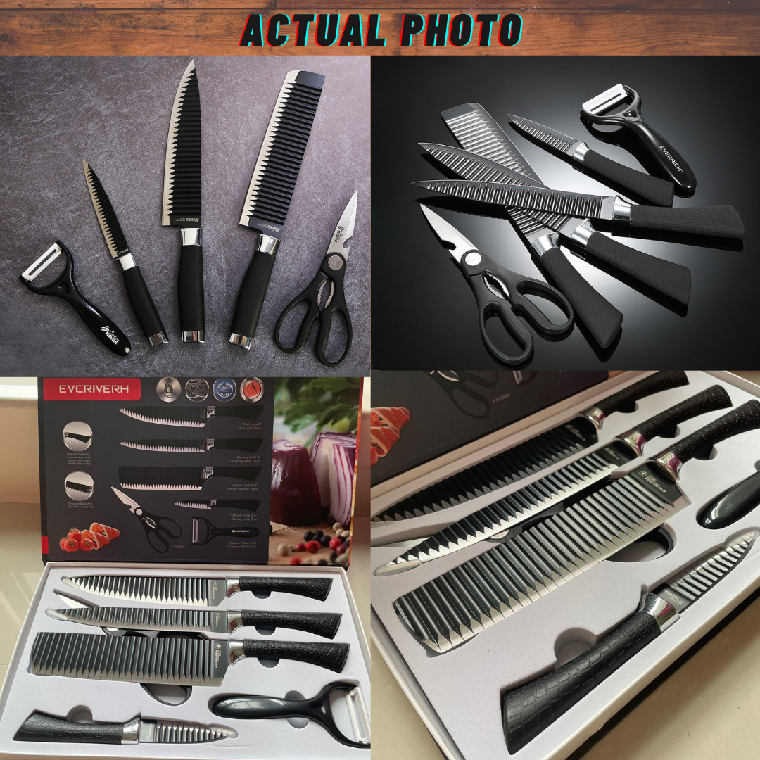 6 pcs Kitchen Knife Set